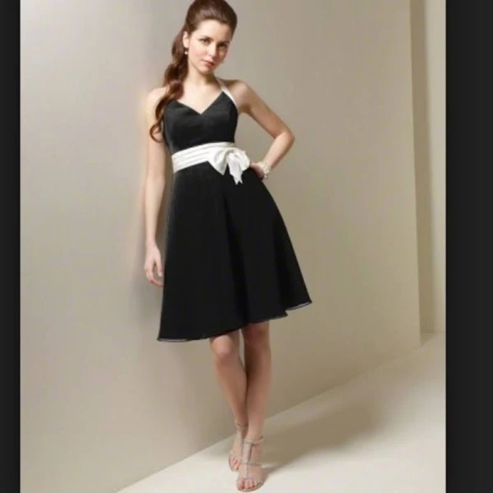 Alfred Angelo Elegant Black and White Dress